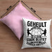 Handball Geschenk Kissen mit Füllung 40x40 Geschenkidee Handball-Spieler Handballspielerin Mädchen Jungs Geheult Wird Erst Wenn Es Stark (Grau) Rosa Trendation