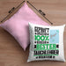Tauchlehrer Geschenk Lustiger Spruch für Tauchlehrer Geschenkidee Bester Tauchlehrer Der WeltKissen mit Füllung 40x40 (Grau) Rosa Trendation
