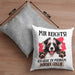 Border Collies Besitzer Kissen mit Füllung 40x40 Geschenk Lustiger Spruch Geschenkidee Mir Reichts Ich Geh Zu Meinem Border Collies (Grau) Grau Trendation
