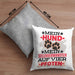 Hundebesitzer Kissen mit Füllung 40x40 Geschenk Hunde Mein Seelenverwandter Auf 4 Pfoten Geschenkidee Hunde Mama Frauchen Herrchen (Grau) Grau Trendation