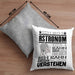 Astronom Geschenk Kissen mit Füllung 40x40 Geschenkidee für Astronom Geburtstag Lustiger Spruch Ich Bin Astronom Ich Kann Es Dir Erklären Aber Nicht Für Dich Verstehen (Grau) Grau Trendation
