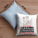 Trekking-Enthusiast Geschenk Kissen mit Füllung 40x40 Ich Bin Trekking-Enthusiast Aber Sag Doch Einfach Superheld Lustige Geschenkdiee für Trekking-Enthusiast (Grau) Blau Trendation