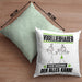 Vogelliebhaber Kissen mit Füllung 40x40 Geschenk für Vogelliebhaber Der Mann Der Alles Kann Geschenkidee zum Geburtstag (Grau) Grün Trendation