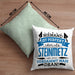 Steinmetz Kissen mit Füllung 40x40 Geschenk Spruch Geschenkidee Spruch Niemand Ist toll (Grau) Grün Trendation