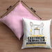 ExotischeTierhalter Geschenk Kissen mit Füllung 40x40 Ich Bin ExotischeTierhalter Aber Sag Doch Einfach Superheld Lustige Geschenkdiee für ExotischeTierhalter (Grau) Rosa Trendation