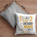 So Sieht Ein Richtig Cooler Rodeo-Cowboy Aus Geschenk Kissen mit Füllung 40x40 Lustiger Spruch Geschenkidee (Grau) Grau Trendation