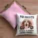 Cocker Spaniel Besitzer Kissen mit Füllung 40x40 Geschenk Lustiger Spruch Geschenkidee Mir Reichts Ich Geh Zu Meinem Cocker Spaniel (Grau) Rosa Trendation
