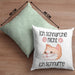 Katzen Mama Kissen mit Füllung 40x40 Geschenk Ich Schnarche Nicht Ich Schnurre Lustige Geschenkidee Katzen Fans Besitzer (Grau) Grün Trendation