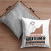 Abenteurer Geschenk Kissen mit Füllung 40x40 Ich Bin Abenteurer Aber Sag Doch Einfach Superheld Lustige Geschenkdiee für Abenteurer (Grau) Grau Trendation