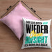 Lustiger Spruch Kissen mit Füllung 40x40 Geschenk Ihr Seid Doch Wieder Ohne Aufsicht Ich Merk Das Doch (Grau) Rosa Trendation