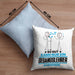 Gesangslehrer Geschenk Kissen mit Füllung 40x40 So Gut Kann Nur Ein Gesangslehrer Aussehen Geschenkidee (Grau) Blau Trendation