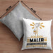 Maler Geschenk Kissen mit Füllung 40x40 Ich Bin Maler Aber Sag Doch Einfach Superheld Lustige Geschenkdiee für Maler (Grau) Grau Trendation