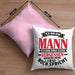 Ehemann Kissen mit Füllung 40x40 Geschenk Ich Bin Ein Mann Ich Kann Dinge Schon Vergessen Geschenk Von Ehefrau (Grau) Rosa Trendation