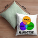 Fluglotse Kissen mit Füllung 40x40 Geschenk Flughafen Arbeiter Geschenkidee Schlau Lustig (Grau) Grün Trendation
