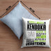 Kendoka Geschenk Kaffee-Kissen mit Füllung 40x40 Geschenkidee für Kendoka Ich Bin Kendoka Ich Kann Es Dir Erklären Jedoch Nicht Für Dich Verstehen Spruch Lustig (Grau) Blau Trendation
