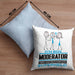 Moderator Geschenk Kissen mit Füllung 40x40 Ich Bin Moderator Aber Sag Doch Einfach Superheld Lustige Geschenkdiee für Moderator (Grau) Blau Trendation