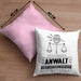 Anwalt Geschenk Kissen mit Füllung 40x40 Ich Bin Anwalt Aber Sag Doch Einfach Superheld Lustige Geschenkdiee für Anwalt (Grau) Rosa Trendation