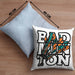 Badminton-Kissen mit Füllung 40x40 Geschenk für Badminton-Spieler Badminton-Trainer (Grau) Blau Trendation