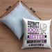 Musikredakteur Geschenk Lustiger Spruch für Musikredakteur Geschenkidee Bester Musikredakteur Der WeltKissen mit Füllung 40x40 (Grau) Blau Trendation