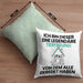 Tierfreund Geschenk Kissen mit Füllung 40x40 Lustige Geschenkidee Geburtstag für Tierfreund Ich Bin Dieser Legendäre Tierfreund Von Dem Alle Geredet Haben (Grau) Grün Trendation