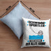 Schwimmsportler Kissen mit Füllung 40x40 Geschenk für Schwimmsportler Der Mann Der Alles Kann Geschenkidee zum Geburtstag (Grau) Blau Trendation