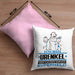Urenkel Geschenk Kissen mit Füllung 40x40 Ich Bin Urenkel Aber Sag Doch Einfach Superheld Lustige Geschenkdiee für Urenkel (Grau) Rosa Trendation