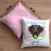 Labrador Besitzer Kissen mit Füllung 40x40 Geschenk Lustiger Spruch Geschenkidee Besitzerin Ich Bin Nicht toll Aber Mein Labrador Ist Es (Grau) Rosa Trendation