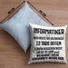 Informatiker Kissen mit Füllung 40x40 Geschenk Programmierer Gadget Lustig Geschenkidee Männer Zubehör Informatiklehrer IT Programmierer (Grau) Blau Trendation