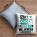 Influencer Geschenk Lustiger Spruch für Influencer Geschenkidee Bester Influencer Der WeltKissen mit Füllung 40x40 (Grau) Blau Trendation