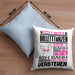 Balletttänzer Geschenk Kaffee-Kissen mit Füllung 40x40 Geschenkidee für Balletttänzer Ich Bin Balletttänzer Ich Kann Es Dir Erklären Jedoch Nicht Für Dich Verstehen Spruch Lustig (Grau) Blau Trendation