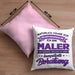 Lustige Kissen mit Füllung 40x40 für Maler Geschenk Natürlich führe Ich Selbstgespräche (Grau) Rosa Trendation