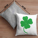 St Patricks Day Kissen mit Füllung 40x40 Klee Kleeblatt Irisch Irland Geschenkidee (Grau) Grau Trendation