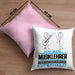 Musiklehrer Geschenk Kissen mit Füllung 40x40 Ich Bin Musiklehrer Aber Sag Doch Einfach Superheld Lustige Geschenkdiee für Musiklehrer (Grau) Rosa Trendation