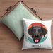 Labrador Besitzer Kissen mit Füllung 40x40 Geschenk Lustiger Spruch Geschenkidee Labrador Mama Papa (Grau) Grün Trendation