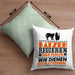 Katze Kissen mit Füllung 40x40 Geschenk Spruch Geschenkidee für Katzen-Mama Papa Katzenliebhaber Katzen Regieren Das Haus Wir Dienen Nur Als Personal (Grau) Grün Trendation