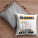 Höhlenforscher Kissen mit Füllung 40x40 Geschenk für Höhlenforscher Der Mann Der Alles Kann Geschenkidee zum Geburtstag (Grau) Grau Trendation