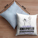 Hundesportler Geschenk Kissen mit Füllung 40x40 Ich Bin Hundesportler Aber Sag Doch Einfach Superheld Lustige Geschenkdiee für Hundesportler (Grau) Blau Trendation