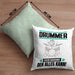 Drummer Kissen mit Füllung 40x40 Geschenk für Drummer Der Mann Der Alles Kann Geschenkidee zum Geburtstag (Grau) Grün Trendation