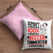 Tonmeister Geschenk Lustiger Spruch für Tonmeister Geschenkidee Bester Tonmeister Der WeltKissen mit Füllung 40x40 (Grau) Rosa Trendation