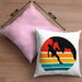 Bouldern Kissen mit Füllung 40x40 Klettern Grafik Geschenk für Kletterfans Boulderer (Grau) Rosa Trendation