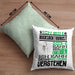 Rucksacktourist Geschenk Kaffee-Kissen mit Füllung 40x40 Geschenkidee für Rucksacktourist Ich Bin Rucksacktourist Ich Kann Es Dir Erklären Jedoch Nicht Für Dich Verstehen Spruch Lustig (Grau) Grün Trendation