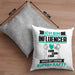 Influencer Kissen mit Füllung 40x40 Geschenk für Influencer Geburtstag Lustiger Spruch Was Ist Deine Superkraft (Grau) Grau Trendation