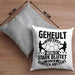 Handball Geschenk Kissen mit Füllung 40x40 Geschenkidee Handball-Spieler Handballspielerin Mädchen Jungs Geheult Wird Erst Wenn Es Stark (Grau) Grau Trendation