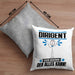 Dirigent Kissen mit Füllung 40x40 Geschenk für Dirigent Der Mann Der Alles Kann Geschenkidee zum Geburtstag (Grau) Grau Trendation