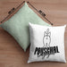 Katzen Kissen mit Füllung 40x40 Pauschal Dagegen Katze Katzenliebhaber Kater Geschenk Miau Katzenbesitzerin Geschenkidee Humor (Grau) Grün Trendation