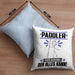 Paddler Kissen mit Füllung 40x40 Geschenk für Paddler Der Mann Der Alles Kann Geschenkidee zum Geburtstag (Grau) Blau Trendation