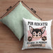 Chihuahua Besitzer Kissen mit Füllung 40x40 Geschenk Lustiger Spruch Geschenkidee Mir Reichts Ich Geh Zu Meinem Chihuahua (Grau) Grün Trendation