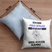 Polo-Spieler Geschenk Kissen mit Füllung 40x40 Lustiger Spruch Ich Bin Polo-Spieler Warum Weil Ich Es Kann Geschenkidee Bester Polo-Spieler Geburtstag (Grau) Blau Trendation