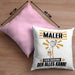 Maler Kissen mit Füllung 40x40 Geschenk für Maler Der Mann Der Alles Kann Geschenkidee zum Geburtstag (Grau) Rosa Trendation