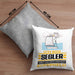 Segler Geschenk Kissen mit Füllung 40x40 Ich Bin Segler Aber Sag Doch Einfach Superheld Lustige Geschenkdiee für Segler (Grau) Grau Trendation